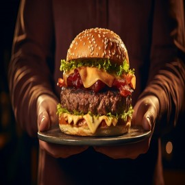 Jumbo Burger (chicken and Beef) 1000G